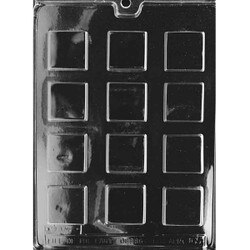 AO065 1-1/2" Square Mint Candy Mold