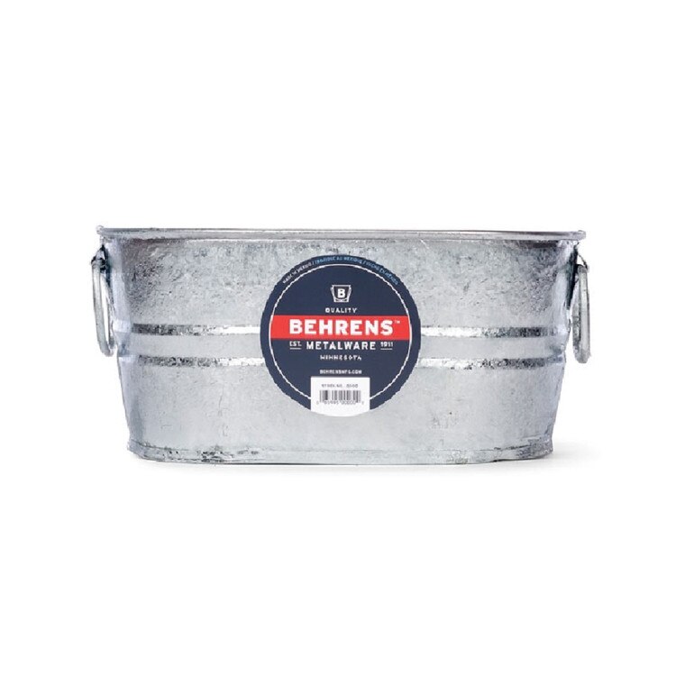 10091 1 Gallon Oval Hot Dipped Stee