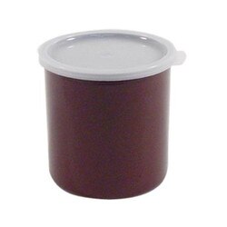 CP12195 1.2 Qt Red/Brown Crock w/Li