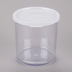 CCP12152 1.2 Qt. Clear Round Crock