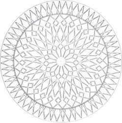 1000 10" Round Crystal Cut Serving
