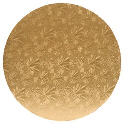 27-2110 10" Round Gold Foil Cake Dr