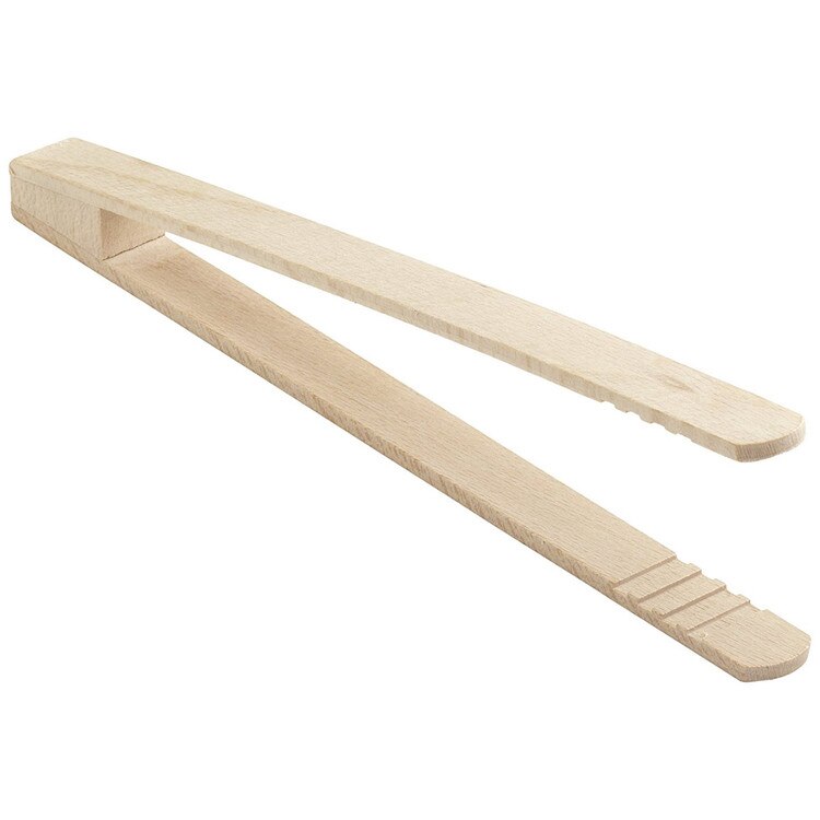 55062 10" Wood Toaster Tongs