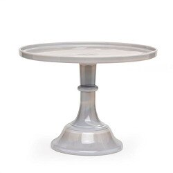 24010MBL 10" Glass Cake Stand - Mar