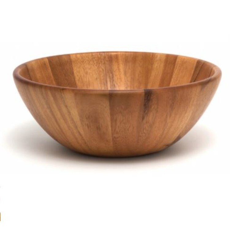1154 12" Acacia Round Flair Bowls