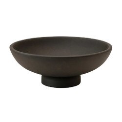 AH1721 12" Mango Wood Footed Bowl
