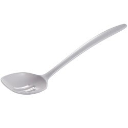 3532WH 12" Melamine Slotted Spoon-