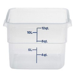 12SFSPP190 12 Qt. Square Translucen