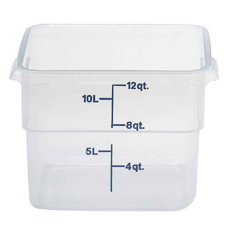 12SFSPP190 12 Qt. Square Translucen