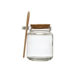 AH2876 12 oz Jar w/Cork Lid & Spoon