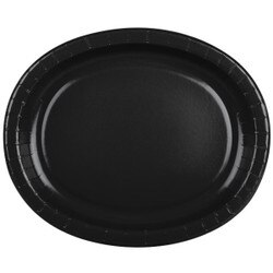 433260 12" x 10" Black Velvet Oval