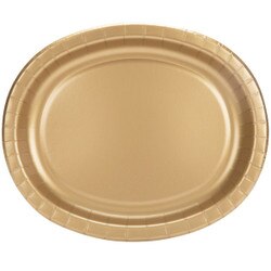 433276 12" x 10" Glittering Gold Ov