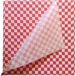 SW1212R 12" x 12" Red Check Dry Wax