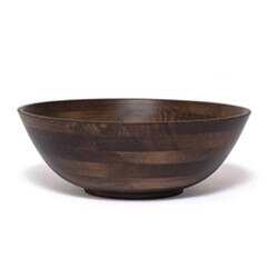 274WN 14" Walnut finished Salad Bo
