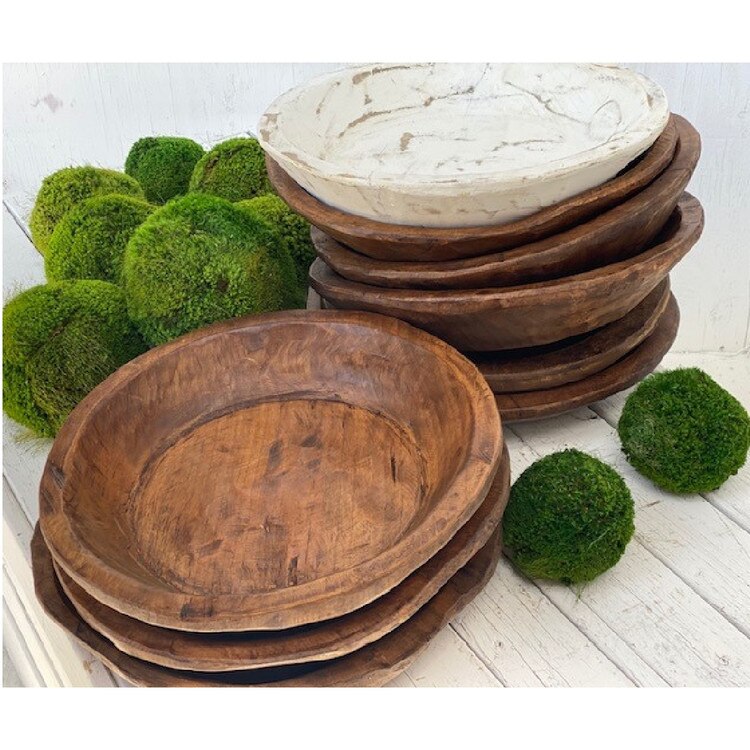 LRB 15" Natural Large Round Bowl w/