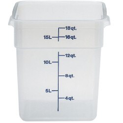 18SFSPP190 18 Qt. Square Translucen