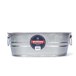 00092 2 Gallon Oval Hot Dipped Stee