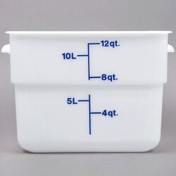 12SFSP148 2 Qt. White Poly CamSquar