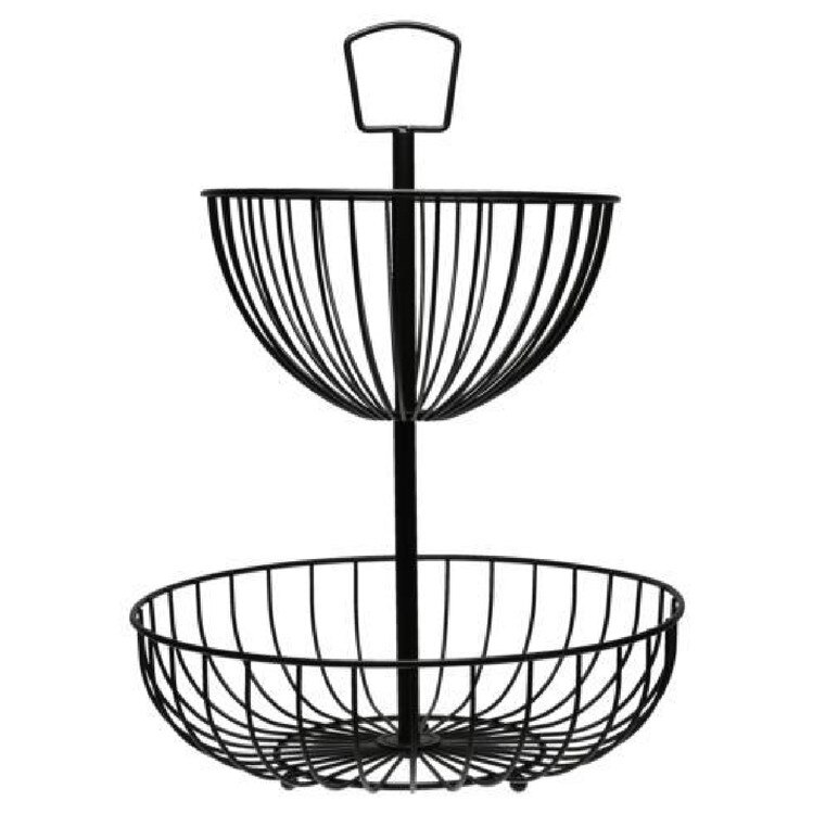 500016 2-Tier Strand Wire Basket