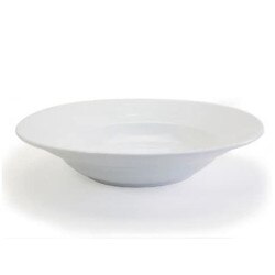 906005 2.5 Qt White Porcelain Rimme