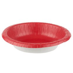 173548 20 oz Classic Red Paper Bowl