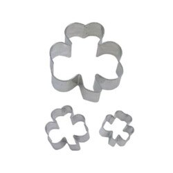 1910 3-pc Shamrock Cookie Cutter