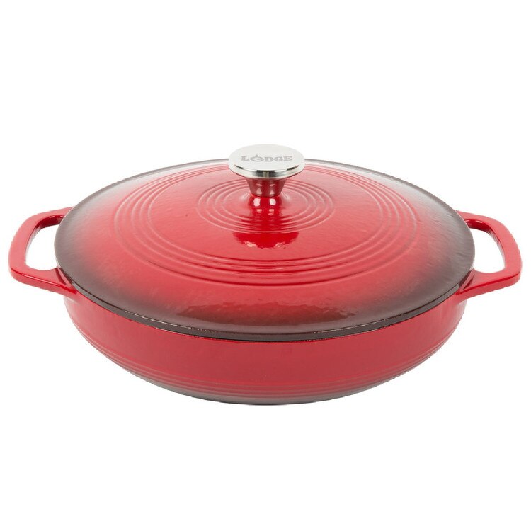 EC3CC43 3.6 Qt Red Enameled Covered