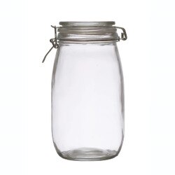 DF6227 4-1/4" Glass Jar with Clamp