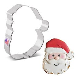 1961 4 1/4" Santa Face Cookie Cutte