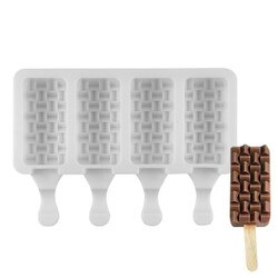 SIM314 4-Cav Tiled Silicone Cakesic