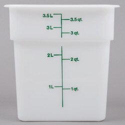 4SFSP148 4 Qt Square Poly Food Cont