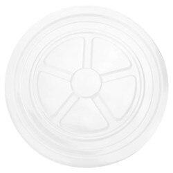38904M 4 oz Clear Flat Ice Cream Cu