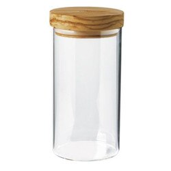 BER35101 4" x 6" Glass Jar with Oli