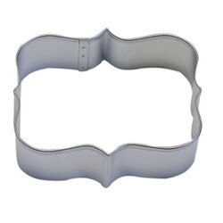 0870 4.25" Rectangular Plaque Cooki