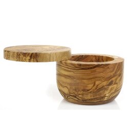 BER90070 4.5" Olivewood Salt Keeper