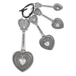 ER48885 4pc Hearts Measuring Spoons