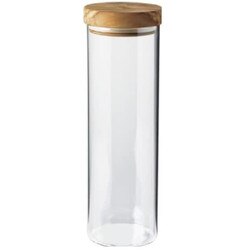 BER35103 4x12.3"Glass Jar w/Lid