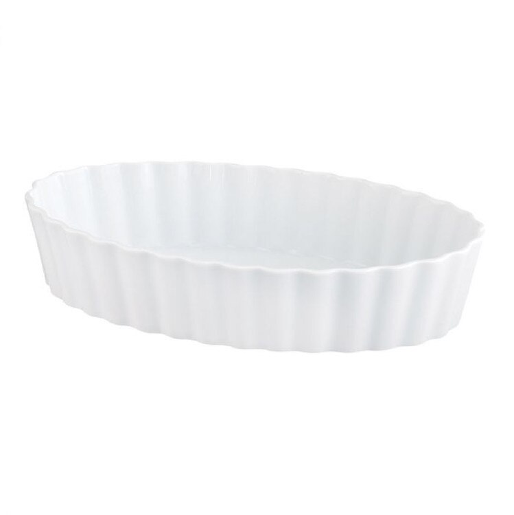 98017 5" Oval White Porcelain Ramek