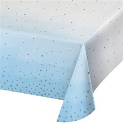 346302 54" X 102" Blue & Silver Tab