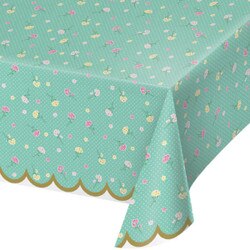340229 54" x 102" Floral Tea Party