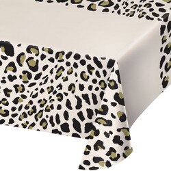 354595 54" x 102" Leopard Table Cov