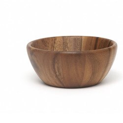 1153 6" Acacia Round Flair Bowls