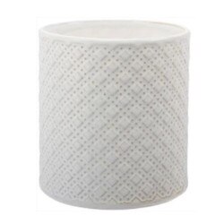 93160 6" Antique White Embossed Ute