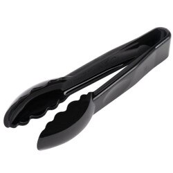 6TGS110 6" Black Scalloped Tong