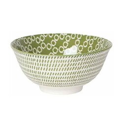 5043019 6" Bowl Stamped- Green Ring