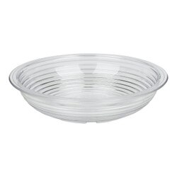 RSB6CW135 6" Clear Round Ribbed Bow