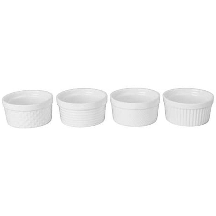 904925 6 Oz White Textured Ramekin