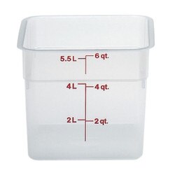 6SFSPP190 6 Qt. Square Translucent