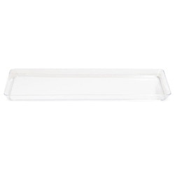 179432 6" x 15.5" Clear Plastic Tra
