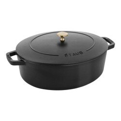 1027848 6.25qt Matte Black Oval Dut